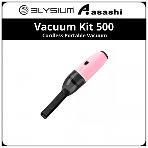 Elysium Vacuum Kit 500 Pink Cordless Portable Vacuum