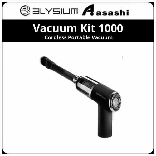 Elysium Vacuum Kit 1000 Black Cordless Portable Vacuum