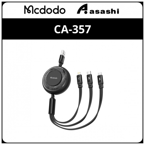 Mcdodo CA-357 Sparkling Series 3 in 1 Retractable Charging Cable 1.2m
