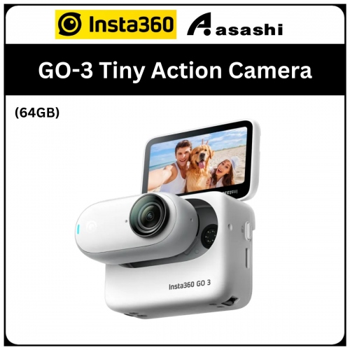 Insta360 GO 3 (64gb) Tiny Action Camera - CINSABKA(GO301)