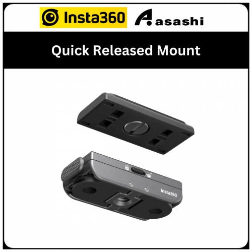 Insta360 Quick Released Mount - X2/ONE RS/ONE X2/ONE R/GO-2 (CINSTAV/B)