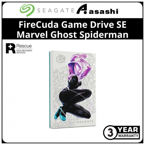 Seagate 2TB FireCuda Game Drive SE Marvel Ghost Spiderman (STKL2000418)