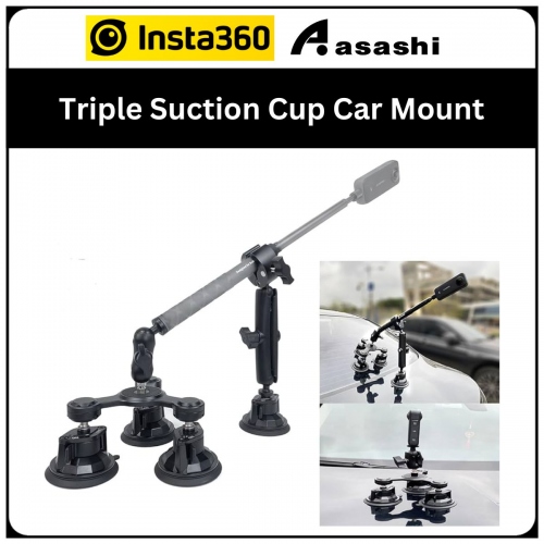 Insta360 Triple Suction Cup Car Mount (CINSBAVA)