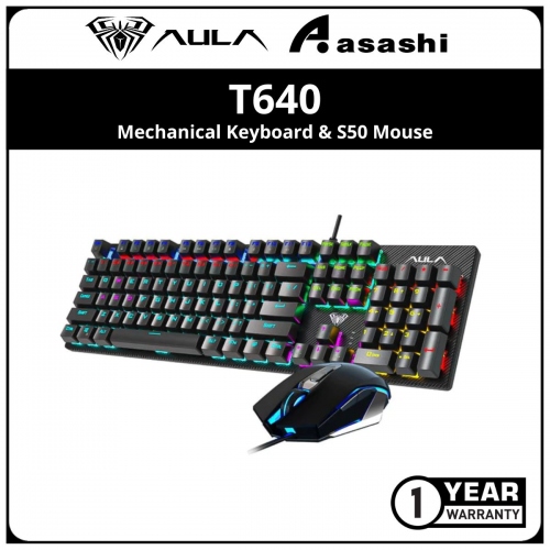 DEMO - AULA T640 Mechanical Keyboard & S50 Mouse Combo