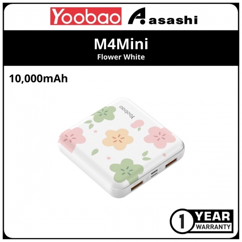 Yoobao M4Mini-FWH 10000mAh Power Bank (1 yrs Limited Hardware Warranty)