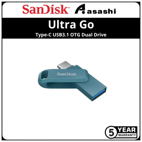 Sandisk (SDDDC3-064G-G46NBB) 64GB Ultra Go-Navagio Bay Blue Type-C USB3.1 OTG Dual Drive