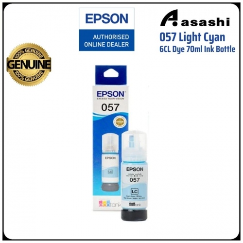 Epson 057 Light Cyan 6CL Dye 70ml Ink Bottle