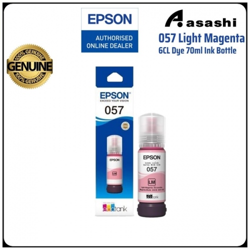 Epson 057 Light Magenta 6CL Dye 70ml Ink Bottle