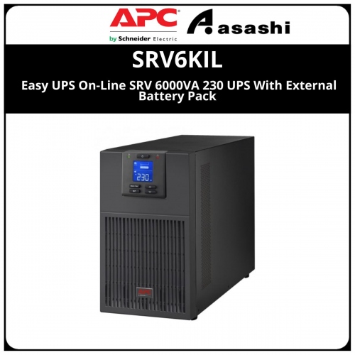 APC Easy UPS SRV6KIL On-Line SRV 6000VA 230 UPS With External Battery Pack