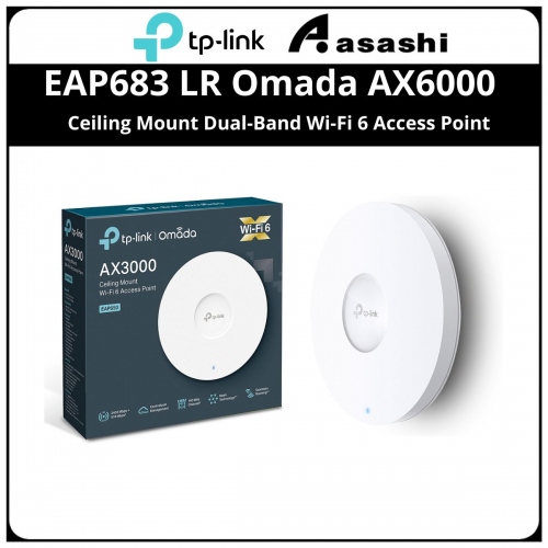 Tp-Link EAP683 LR Omada AX6000 Ceiling Mount Dual-Band Wi-Fi 6 Access Point