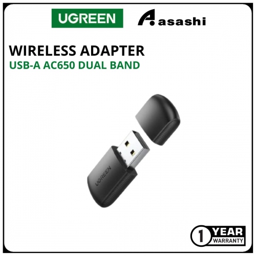 UGREEN USB-A AC650 DUAL BAND WIRELESS ADAPTER