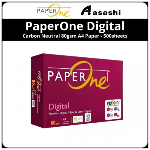PaperOne 80gsm (Red) Carbon Neutral A4 Paper - 500sheets