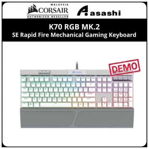 DEMO - Corsair K70 RGB MK.2 SE Rapid Fire Mechanical Gaming Keyboard — CHERRY® MX Speed