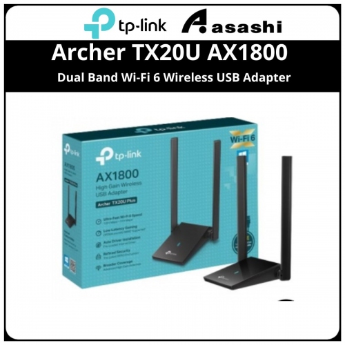 Tp-Link Archer TX20U AX1800 Dual Band Wi-Fi 6 Wireless USB Adapter