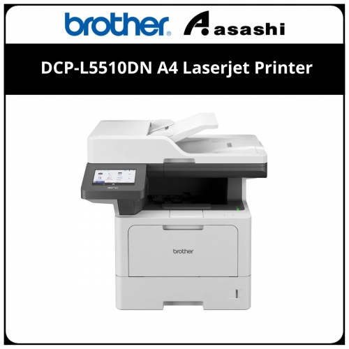 Brother DCP-L5510DN A4 Laserjet Printer (Print 50ppm/Scan/Copy/Duplex/Network/ADF/3 Yrs Warranty)
