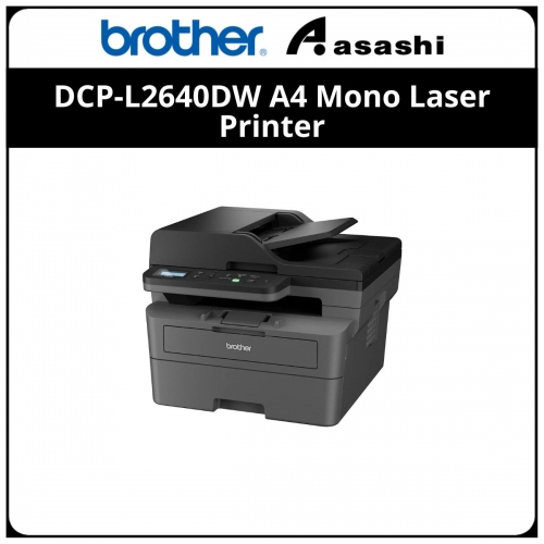 Brother DCP-L2640DW A4 Mono Laser Printer (Print up to 36ppm/Scan/Copy/Duplex/Network/Wireless/ADF/3 yrs Warranty)