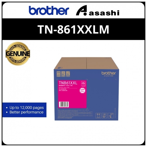Brother TN-861XXLM Magenta Toner Cartridge 12000 Pages