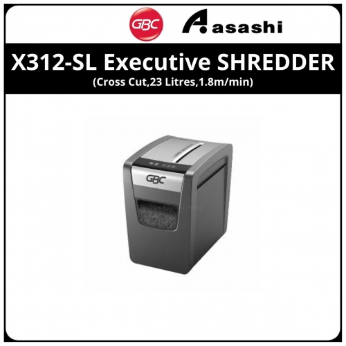 GBC X312-SL Executive SHREDDER (Cross Cut,23 Litres,1.8m/min)