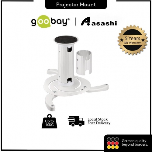 Goobay 51896 Ceiling Projector Bracket Silver SUPPORT MAX LOAD 10KG