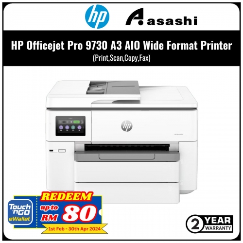 HP Officejet Pro 9730 A3 AIO Wide Format Printer (Print,Scan,Copy,Fax) (Online Warranty Registration 1+1 Yr)