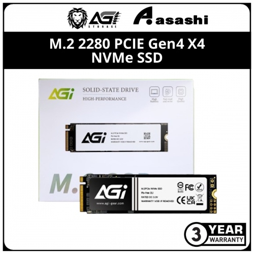AGI AI818 1TB M.2 2280 PCIE Gen4 X4 NVMe SSD (Up to 4700MB/s Read Speed,2800MB/s Write Speed)