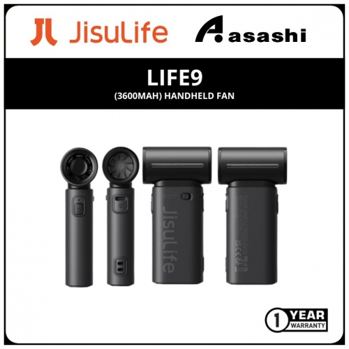 JisuLife Life9-36 (3600mAh) Handheld Fan - Black