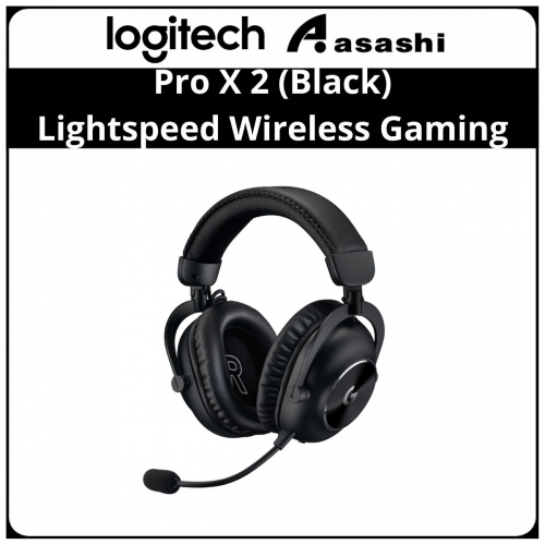 Logitech Pro X 2 (Black) Lightspeed Wireless Gaming Headset (981-001264)