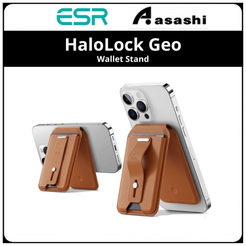 ESR 2K609 (Brown) HaloLock Geo Wallet Stand works with Find My Device
