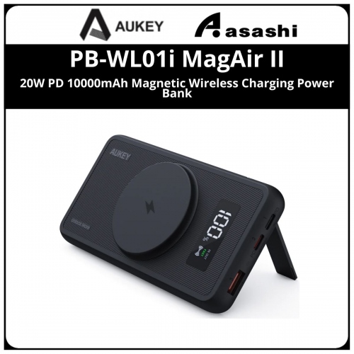 Aukey PB-WL01i MagAir II 20W PD 10000mAh Magnetic Wireless Charging Power Bank