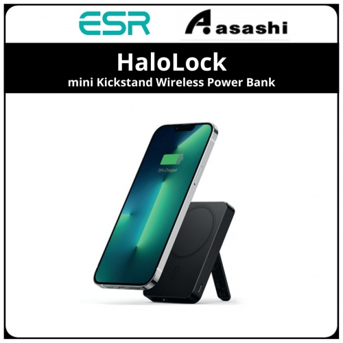 ESR 10000mAh (Black) 2G505B HaloLock mini Kickstand Wireless Power Bank