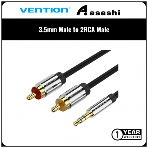VENTION 3.5mm Male to 2RCA Male Audio Cable - 2M