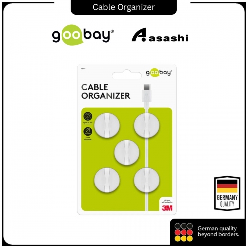 Goobay Cable Management 1 Slot 5-Piece Set 95183 (White)