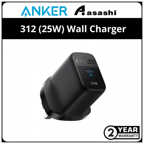 Anker 312 (25W) Wall Charger - Black (A2642K11)