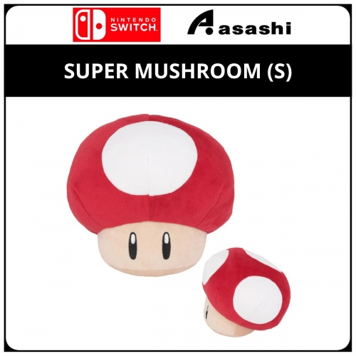 Nintendo AC60 SUPER MUSHROOM (S) Plush Toy Official Licensed by Nintendo | Super Mario ALL STAR COLLECTION