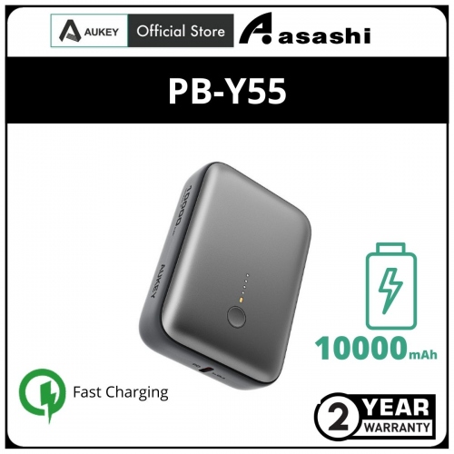 Aukey PB-Y55 22.5W 10000 mAh Power Bank - Grey