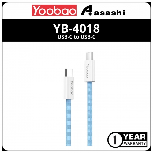 Yoobao YB-4018 USB-C to USB-C PD Super Fast Charge Cable (Blue)