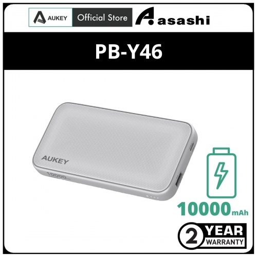 Aukey PB-Y46 (White) 15W 10000mAh Power Bank