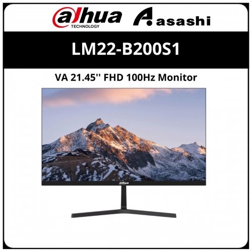 Dahua LM22-B200S1 VA 21.45'' FHD 100Hz Monitor (Speaker, HDMI, VGA, 3 Yrs Wrty)