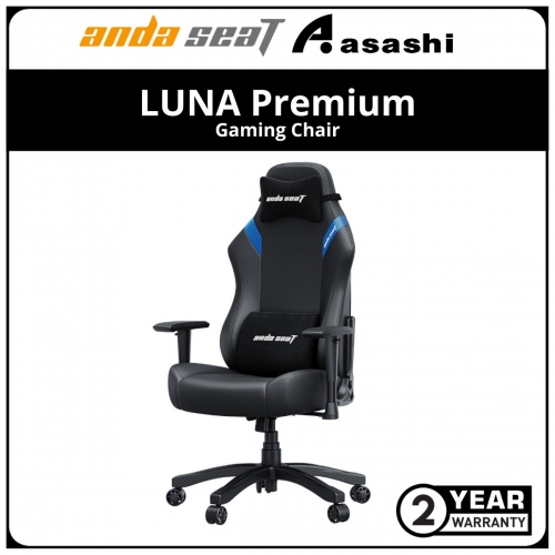 ANDA SEAT LUNA Premium Gaming Chair - Black Blue 2Y