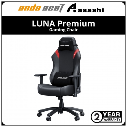 ANDA SEAT LUNA Premium Gaming Chair - Black Red 2Y