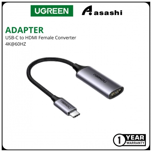 UGREEN USB-C TO HDMI FEMALE 4K@60HZ ADAPTER ALUMINUM CASE