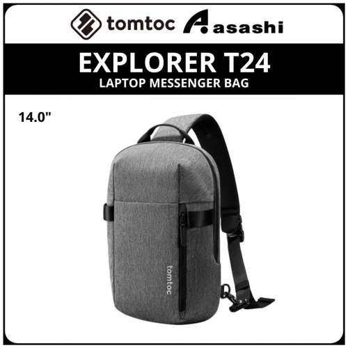 Tomtoc T24M1G3 (Grey) EXPLORER T24 14inch Laptop Shoulder Bag