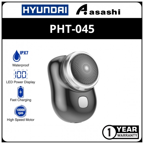 Hyundai PHT-045 Mini Electric Shaver - Black (1Year)