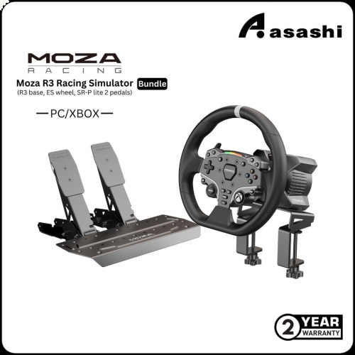 Moza R3 Racing Simulator Bundle (R3 base, ES wheel, SR-P lite 2 pedals) - RS053