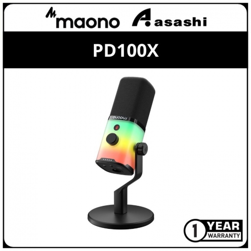 Maono PD100X USB/XLR Dynamic Microphone For Game Streamers (1 yrs Limited Hardware Warranty)