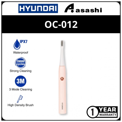 Hyundai OC-012 Electric Toothbrush - Pink (1Year)