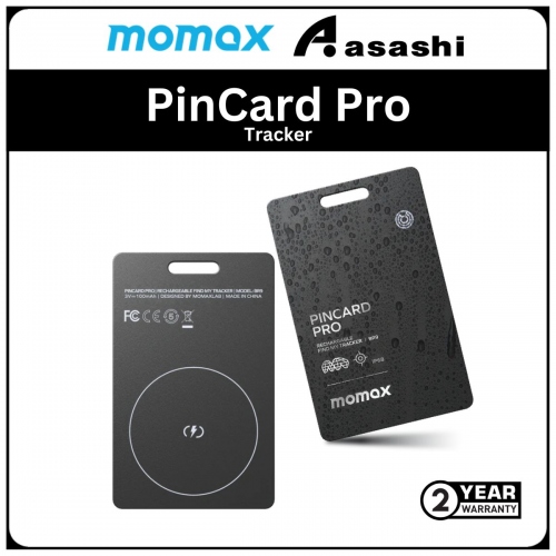 Momax PinCard Pro Rechargeable Find My Tracker (2Y)