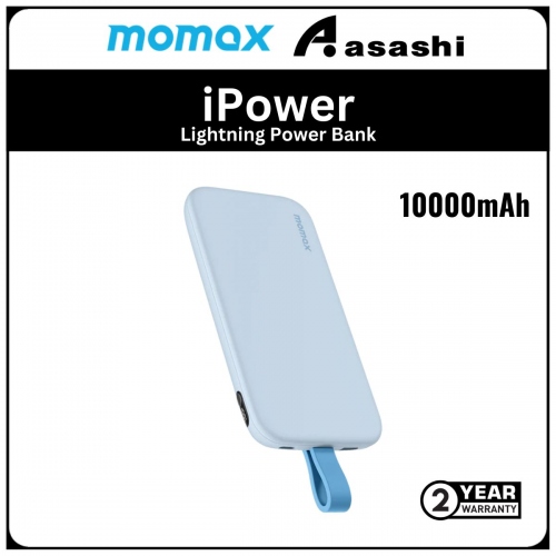 Momax iPower PD 3 10000mAh Power Bank (MFI Lightning ver.) - Blue (2Y)