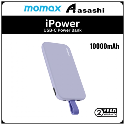 Momax iPower PD3 10000mAh Power Bank - Purple (2Y)