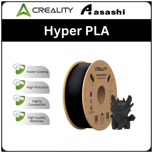 CREALITY Hyper PLA Black 1.75mm,1KG